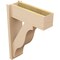 Ekena Millwork 7 1/2-in W x 20-in D x 28-in H Funston Block Rough Cedar Woodgrain TimberThane Outlooker, Primed Tan OUTUR075X20X28FST44RCPR - alternate 6